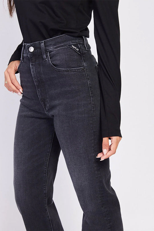 ג'ינס Reyne רגל רחבה בצבע שחור