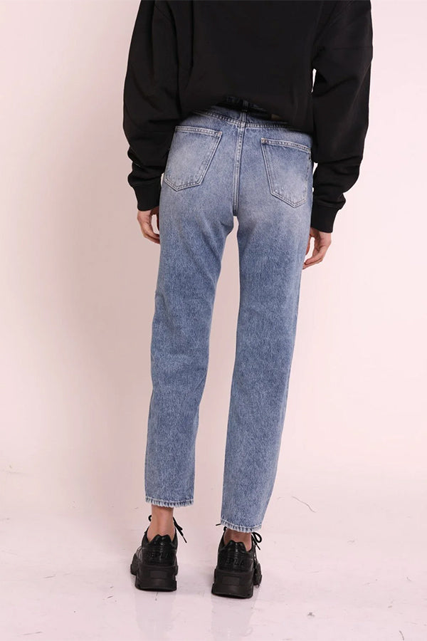 ג'ינס בגזרת Colene Straight Leg High Waist נשים
