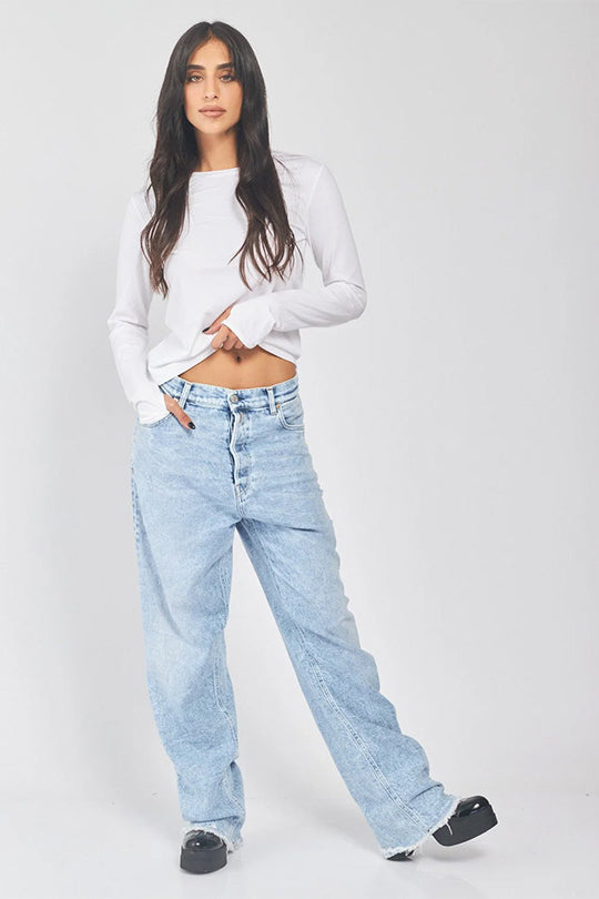 ג'ינס Jaylie בגזרה גבוהה נשים