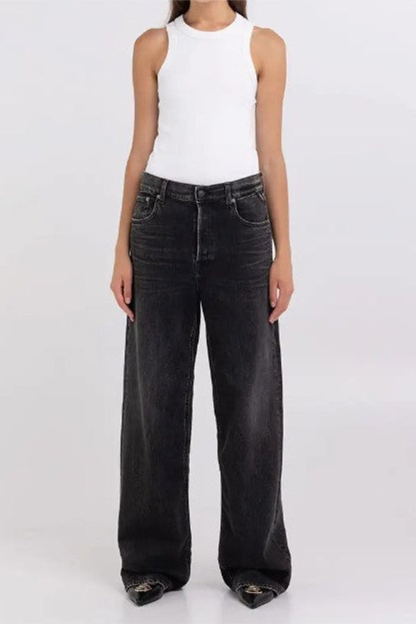 מכנסי ג'ינס CARY Wide Leg Fit נשים