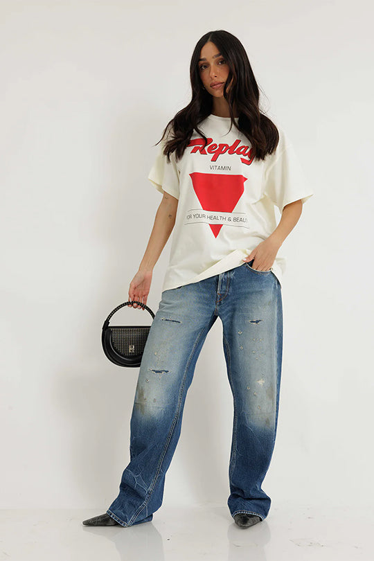 ג׳ינס AUBRY נשים בגזרה רחבה