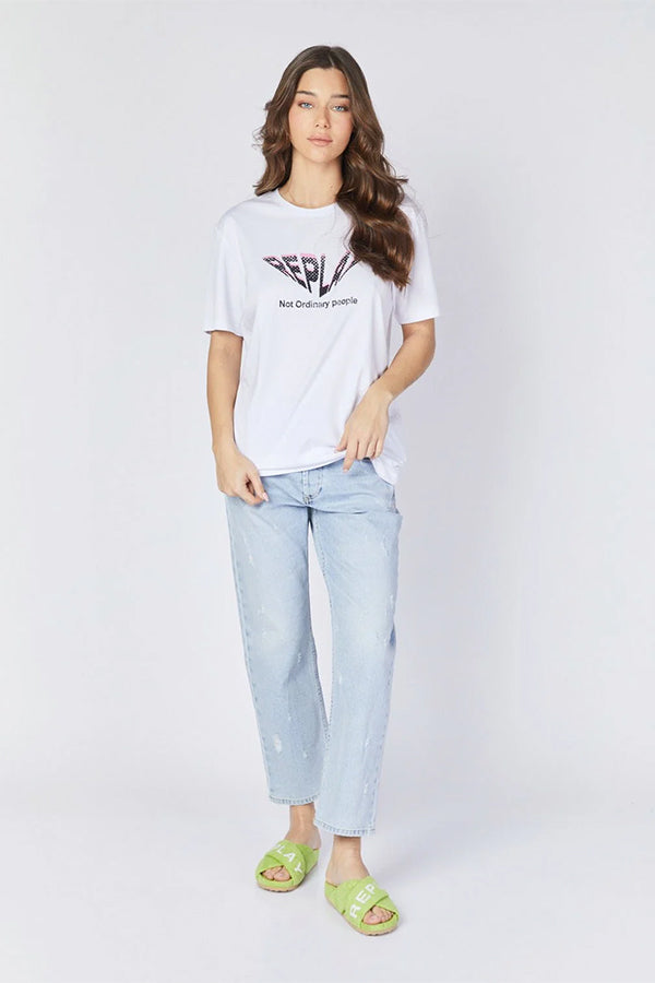 ג'ינס Mid Waist Straight Fit לנשים