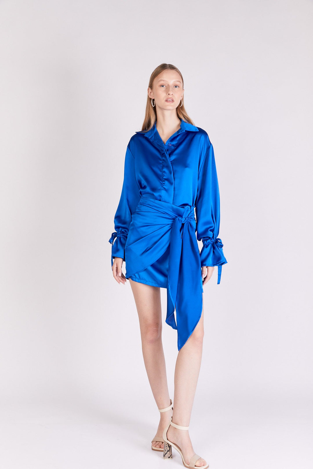חצאית אלדן בצבע כחול - Dana Sidi