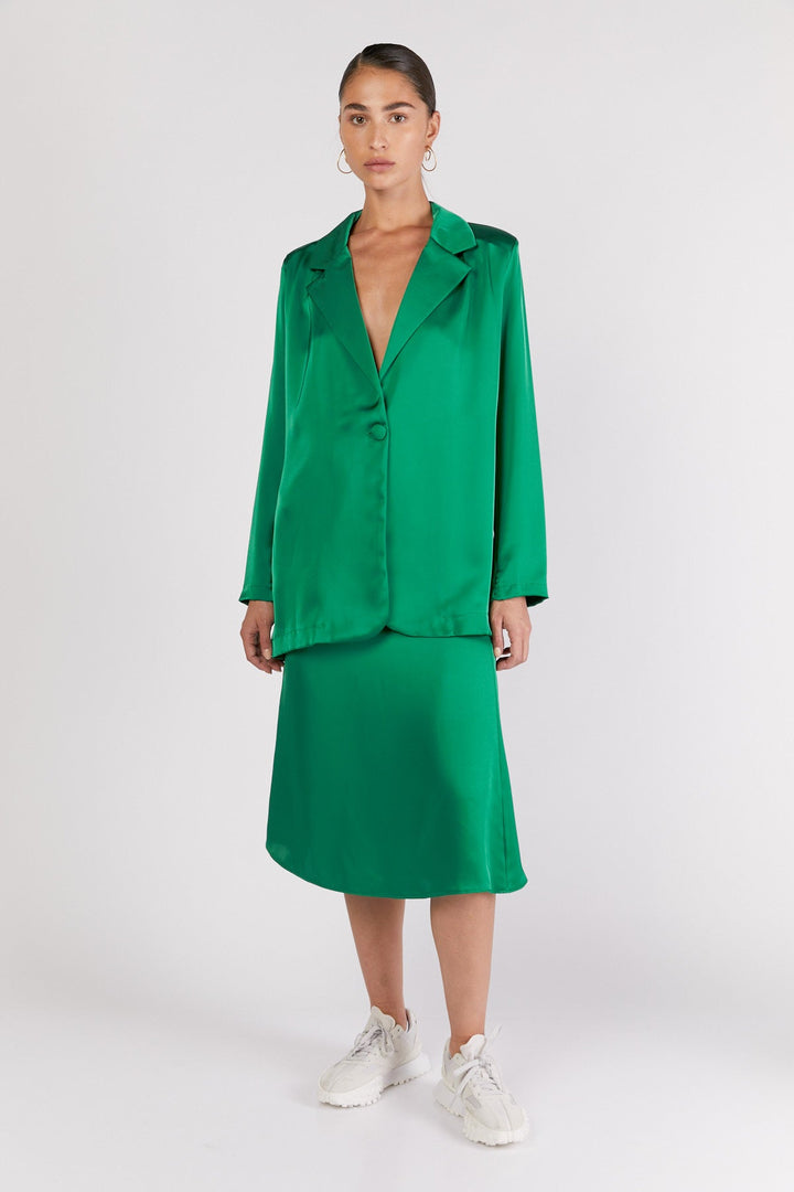 חצאית אלכס בצבע ירוק - Dana Sidi