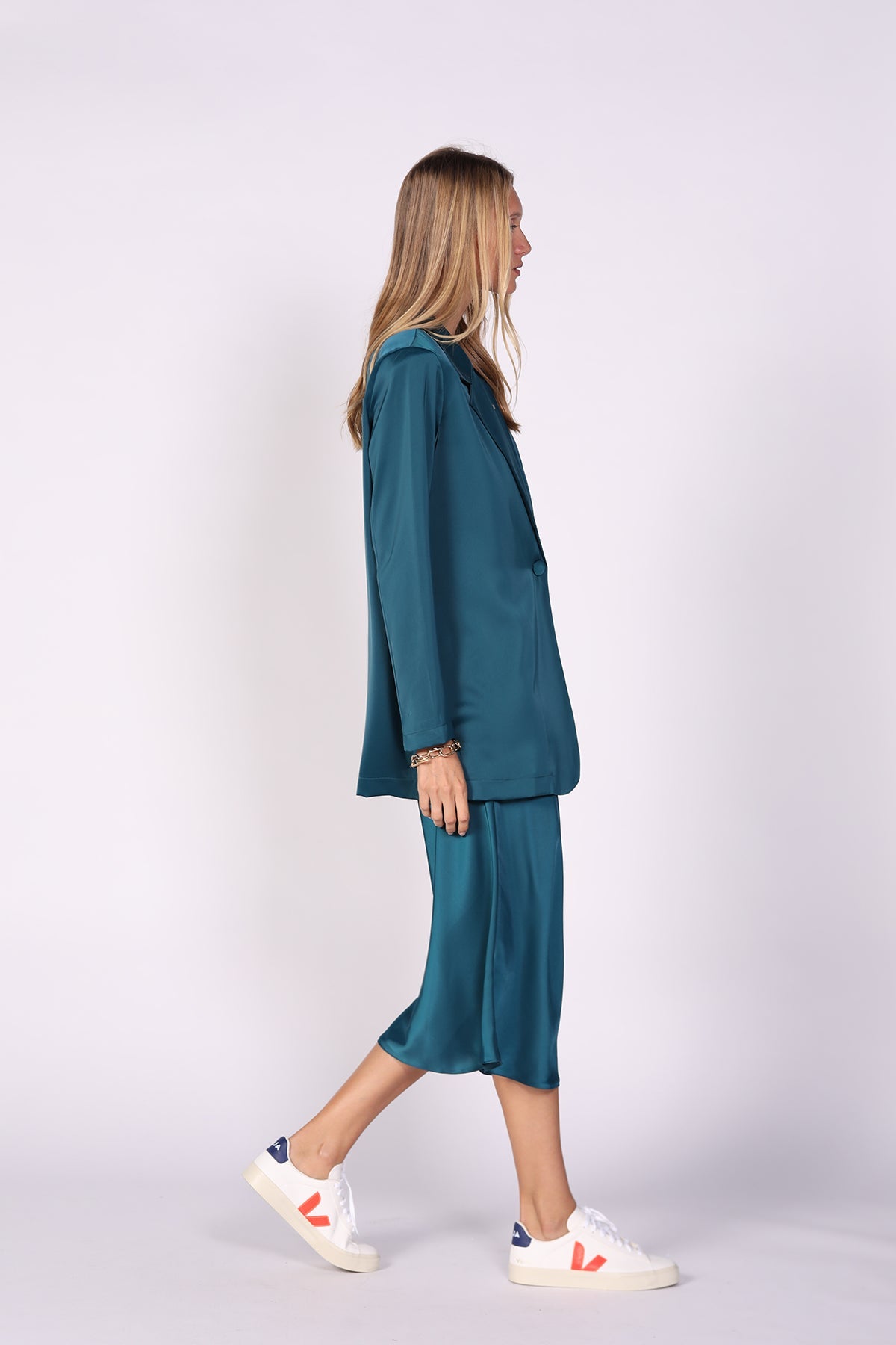 חצאית אלכס בצבע כחול - Dana Sidi