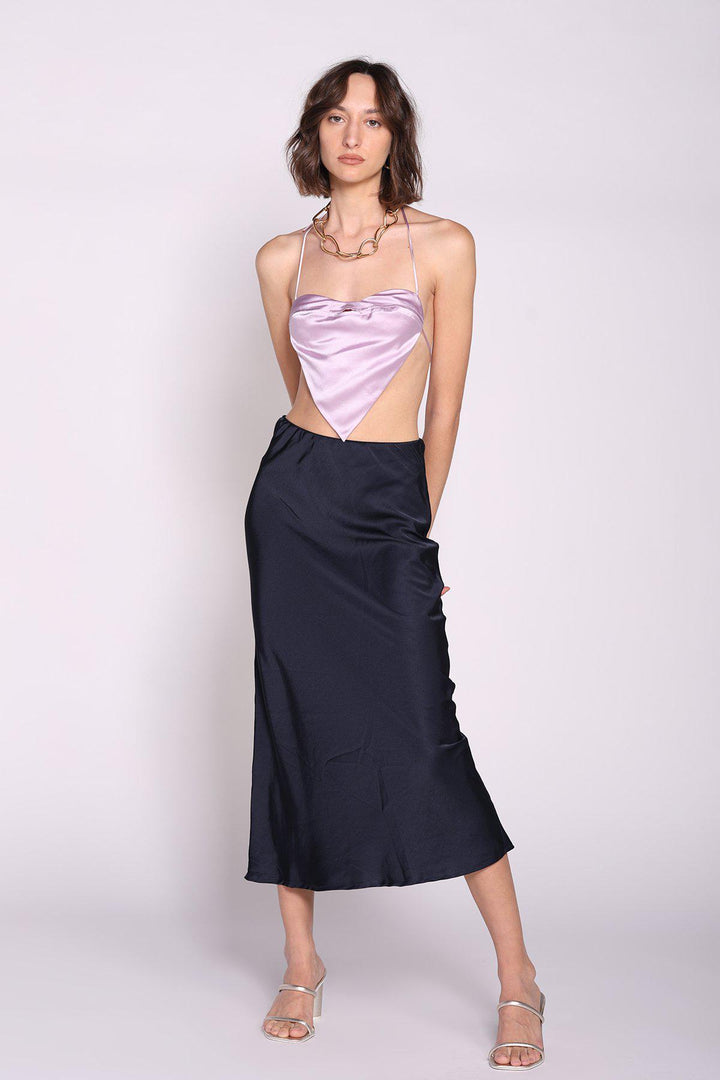 חצאית עדן בצבע נייבי - M By Maskit