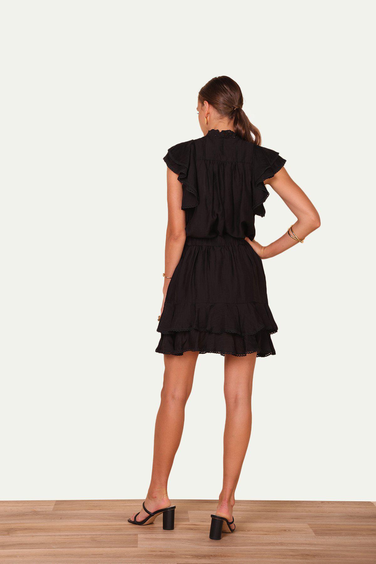 חצאית פריסליה בצבע שחור - Sabina Musayev