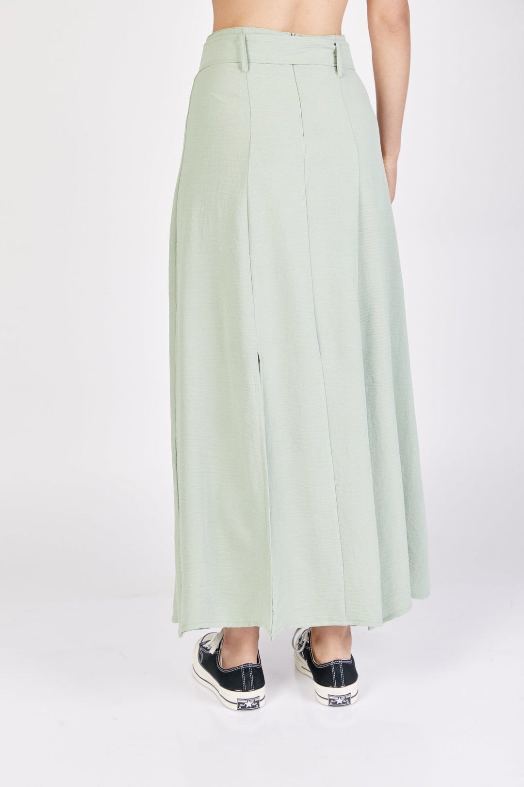 חצאית לינן מקסי בצבע מנטה - Moi Collection