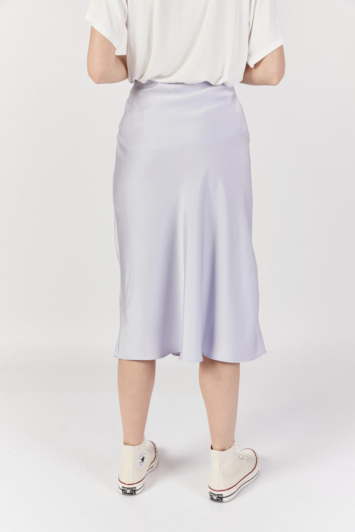 חצאית מידי בלאנק בצבע תכלת - Razili Studio