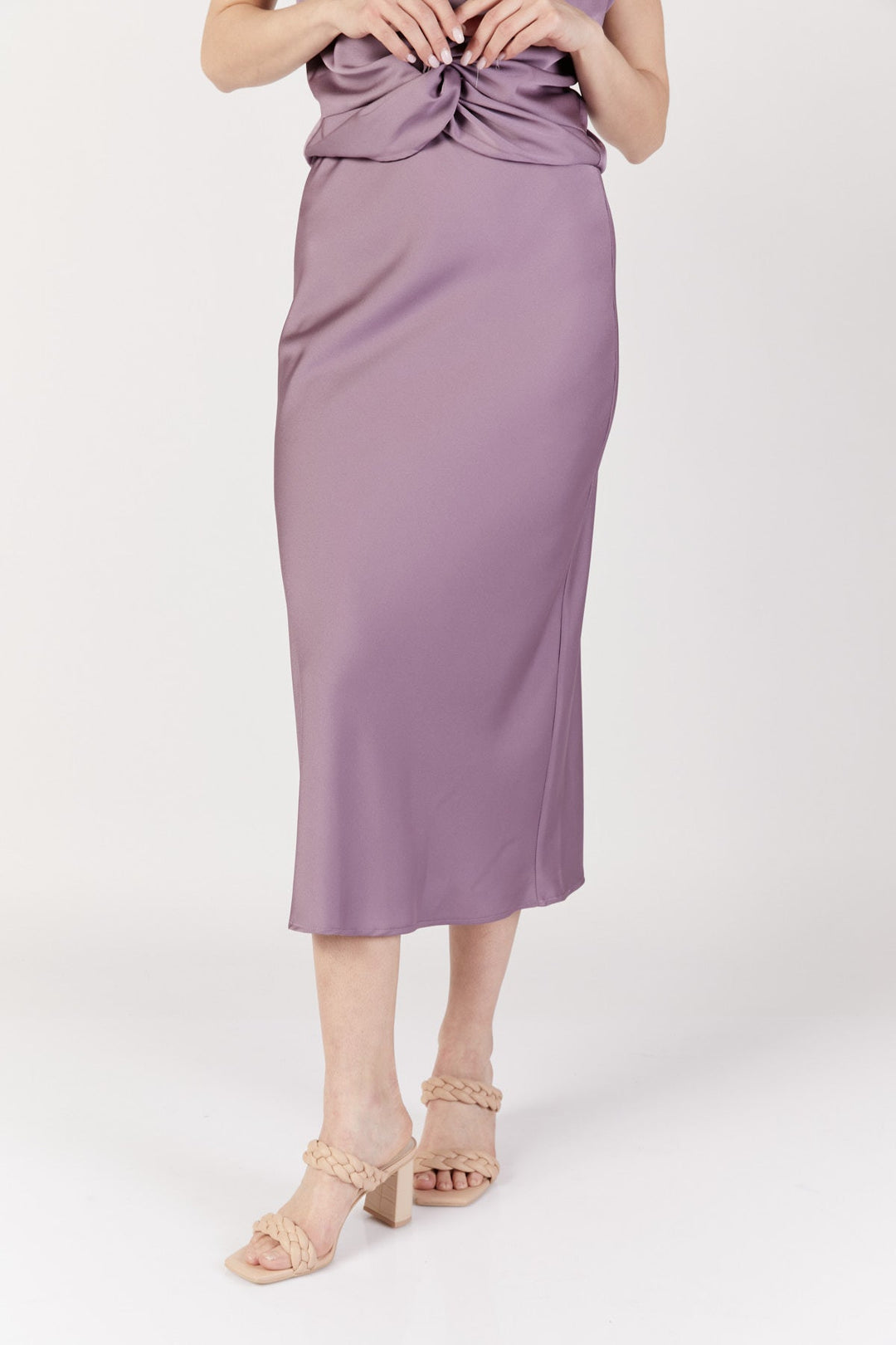 חצאית מידי עדן בצבע סגול - M By Maskit