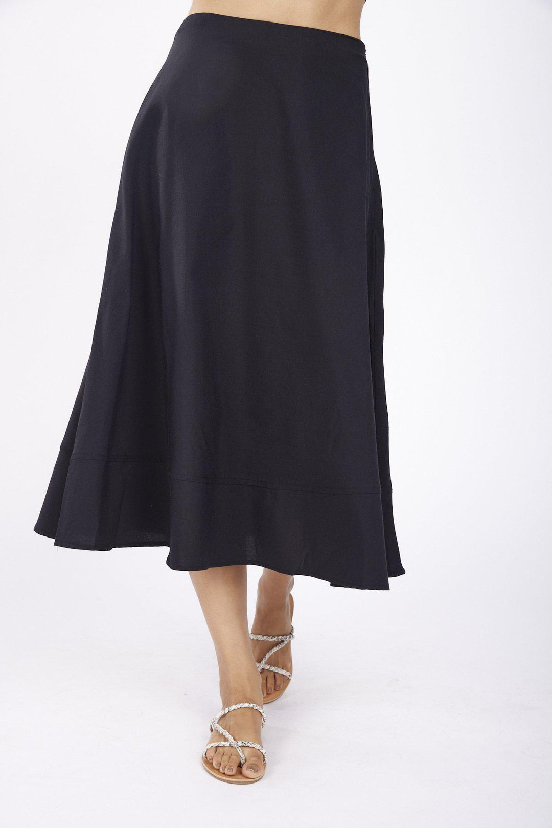 חצאית מידי מיאמי בצבע שחור - Razili Studio