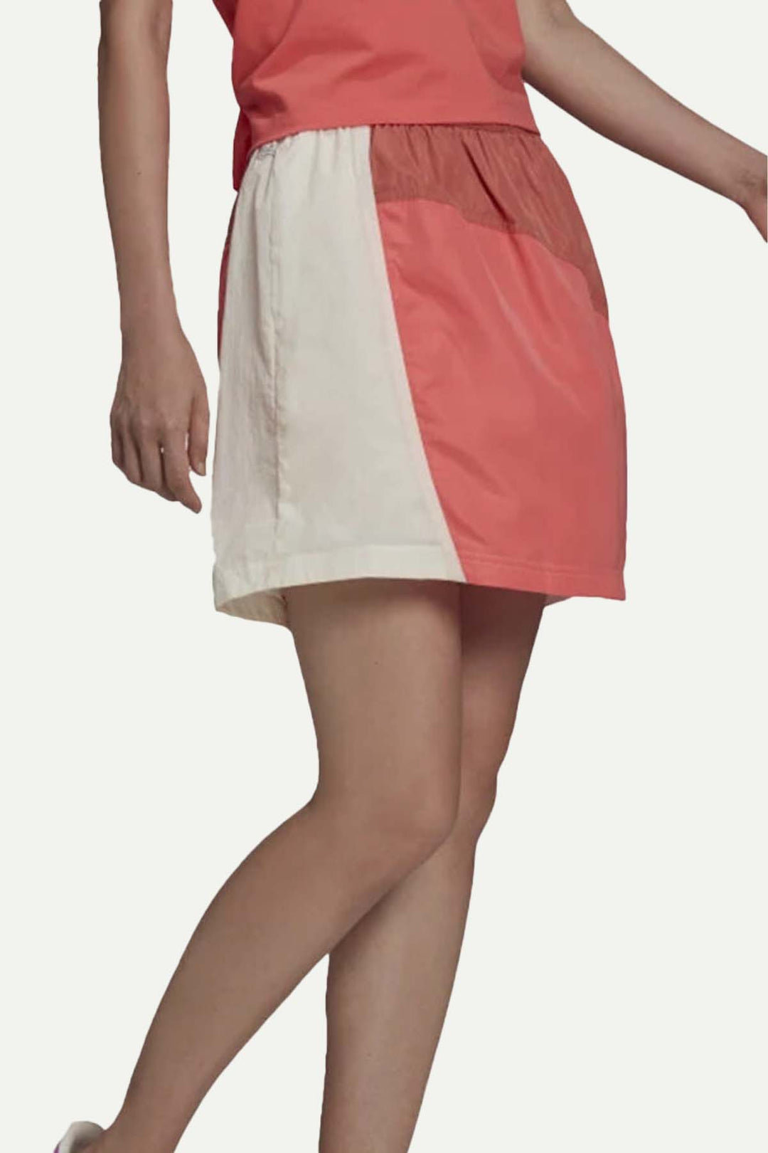 חצאית מיני עם חתכים בגוונים של ורוד - Adidas