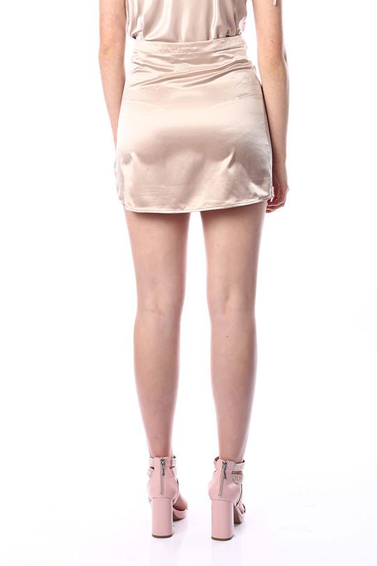 חצאית מיני סאטן בצבע בז' - Juicy Couture