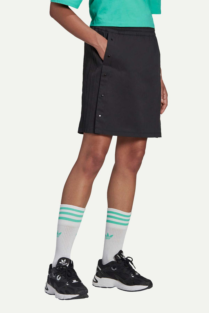 חצאית מיני שחורה עם תיקתקים - Adidas