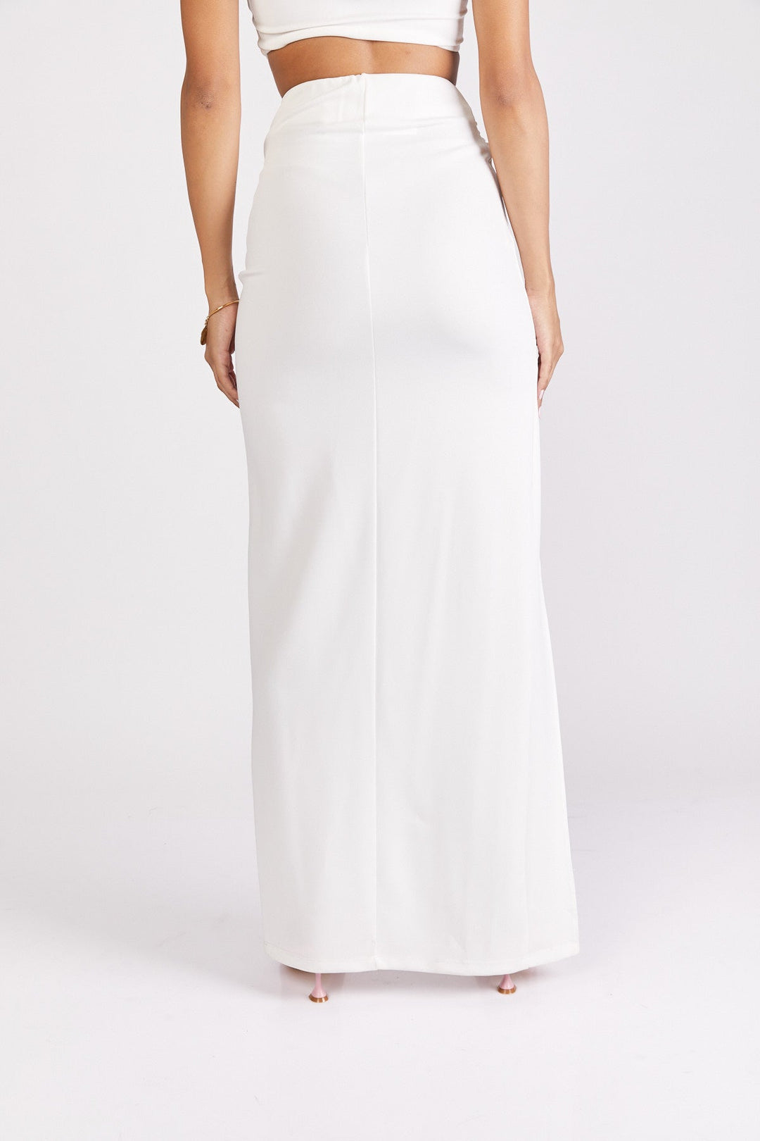 חצאית מקסי אדריאן בצבע לבן - Neta Efrati