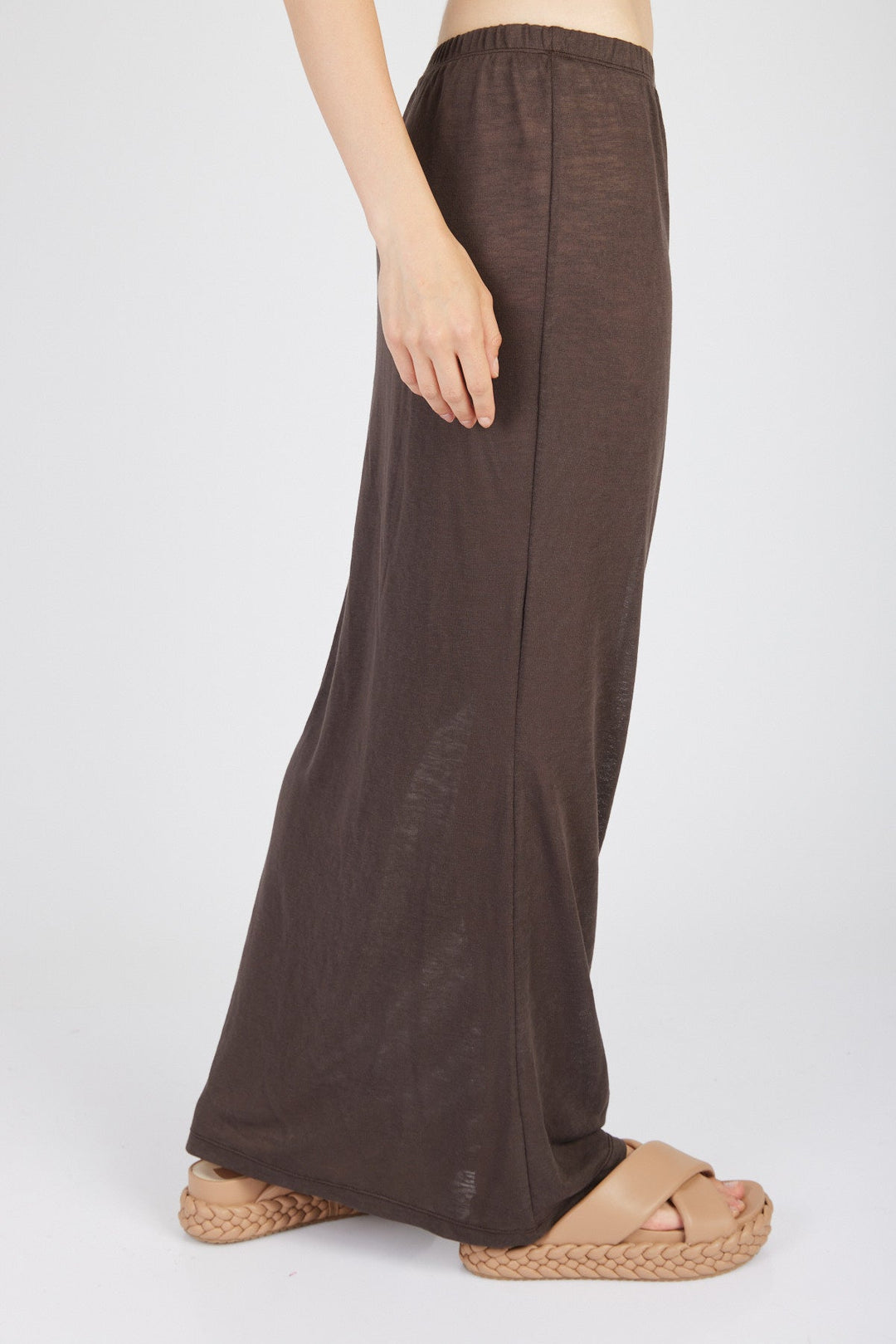 חצאית מקסי אמה בצבע חום - Moi Collection