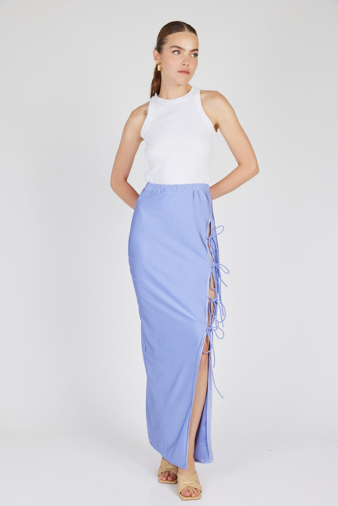 חצאית מקסי דפנה בצבע לוונדר - Mother Ofall