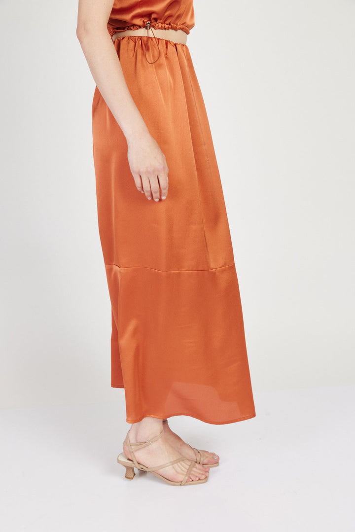 חצאית מקסי סנדרו בצבע חמרה - Julliet