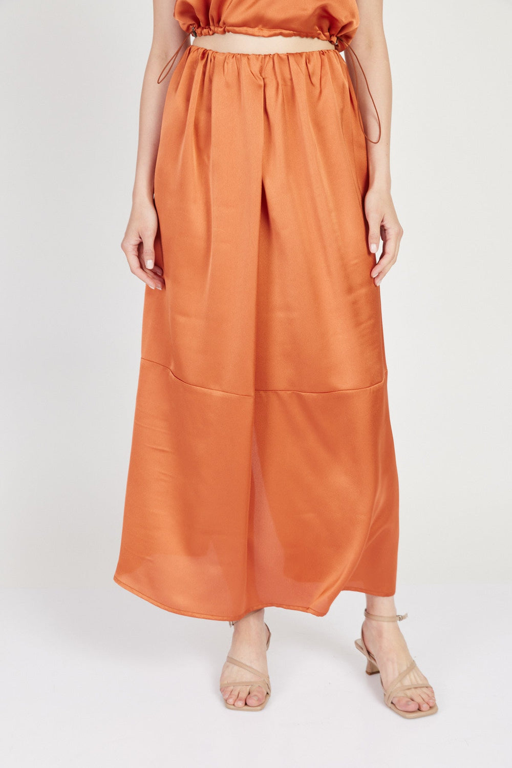 חצאית מקסי סנדרו בצבע חמרה - Julliet