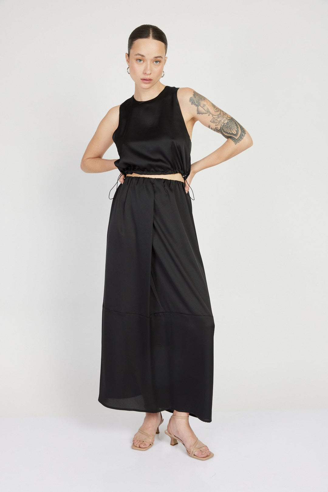 חצאית מקסי סנדרו בצבע שחור - Julliet