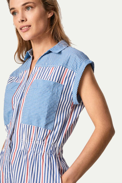 אוברול KATIA בצבע כחול\אדום - Pepe Jeans
