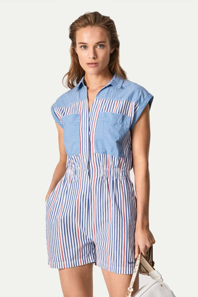 אוברול KATIA בצבע כחול\אדום - Pepe Jeans