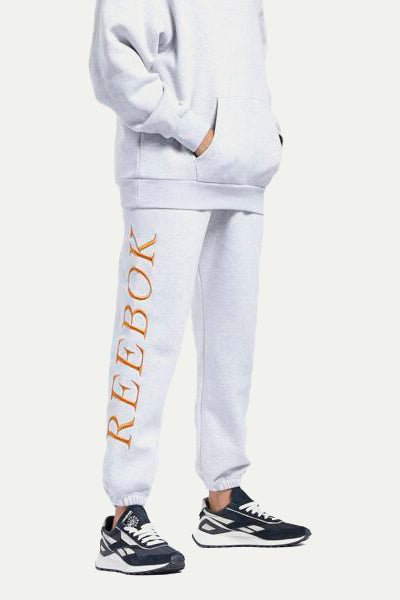 בצבע אפור-FLEECE JOG LGREYH - Reebok