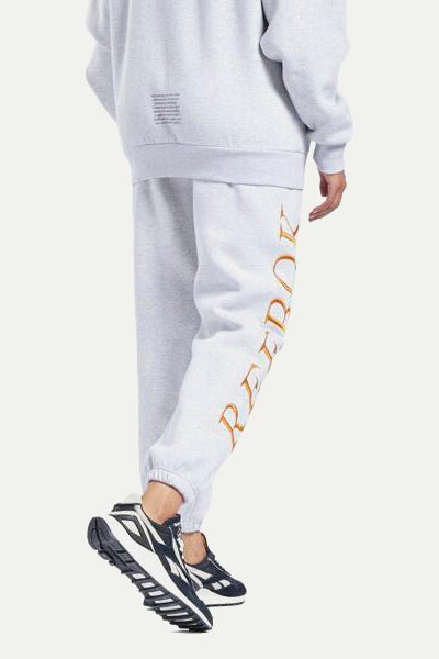 בצבע אפור-FLEECE JOG LGREYH - Reebok
