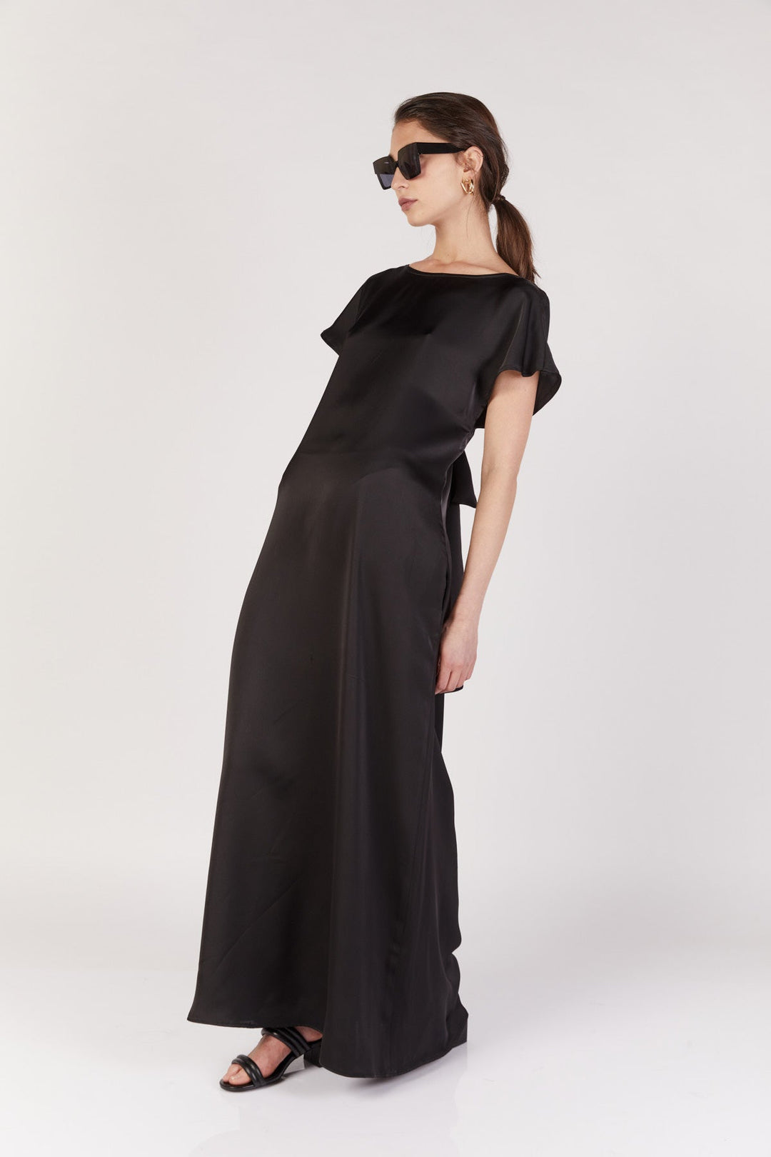 בצבע שחור KELLY שמלת מקסי - Noritamy