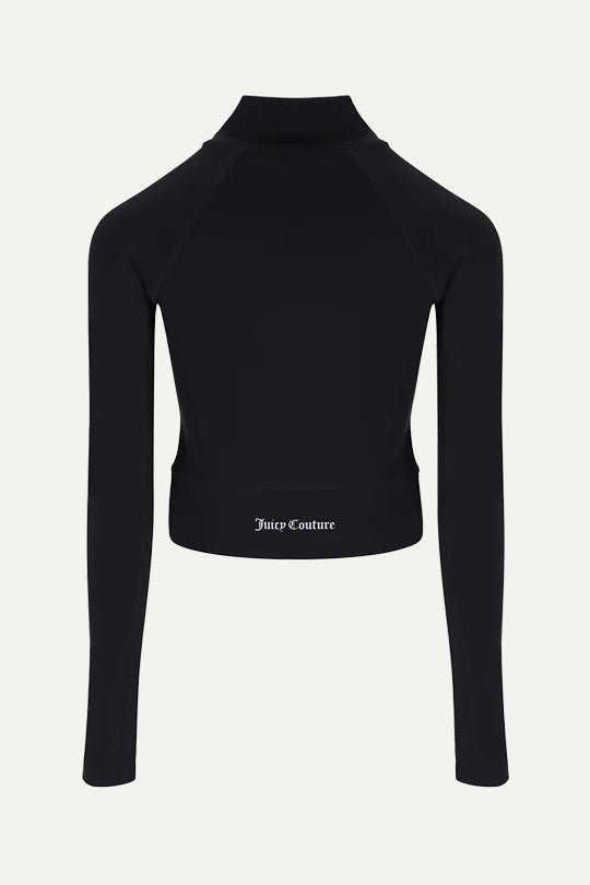 בצבע שחור Zip Through Ls חולצת - Juicy Couture