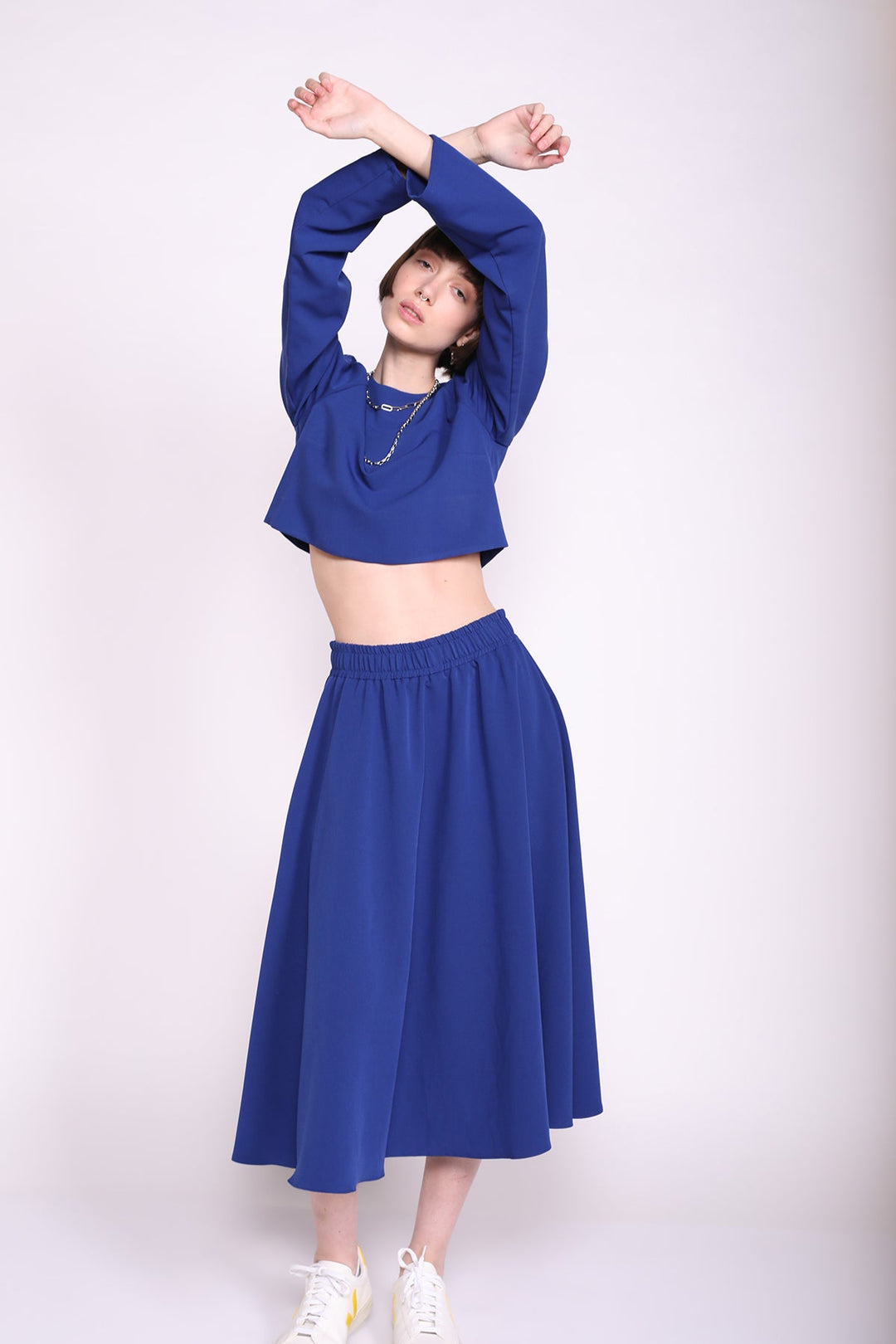 בצבע כחול WIND חצאית - Razili Studio