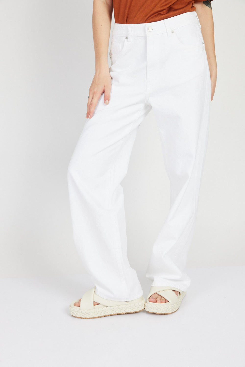 ג'ינס ארוך Wide Leg בצבע לבן - Juicy Couture