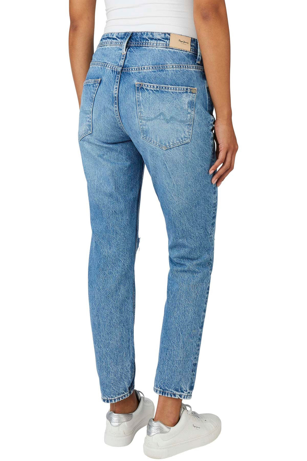 ג'ינס לוס עם קרעים Violet Denim בצבע כחול - Pepe Jeans