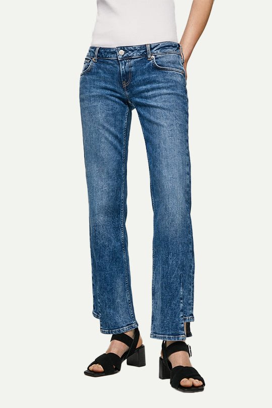 ג'ינס מכפלת א-סימטרית Alex בצבע כחול - Pepe Jeans
