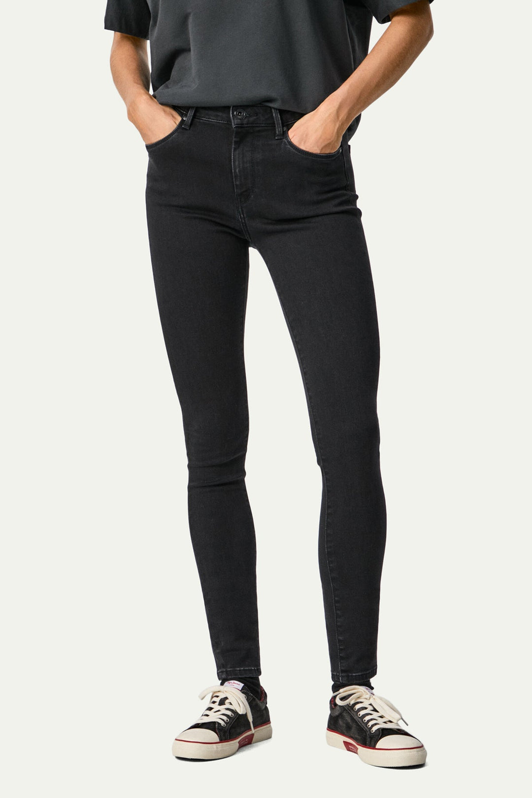 ג׳ינס סקיני ריג׳נט בצבע אפור - Pepe Jeans