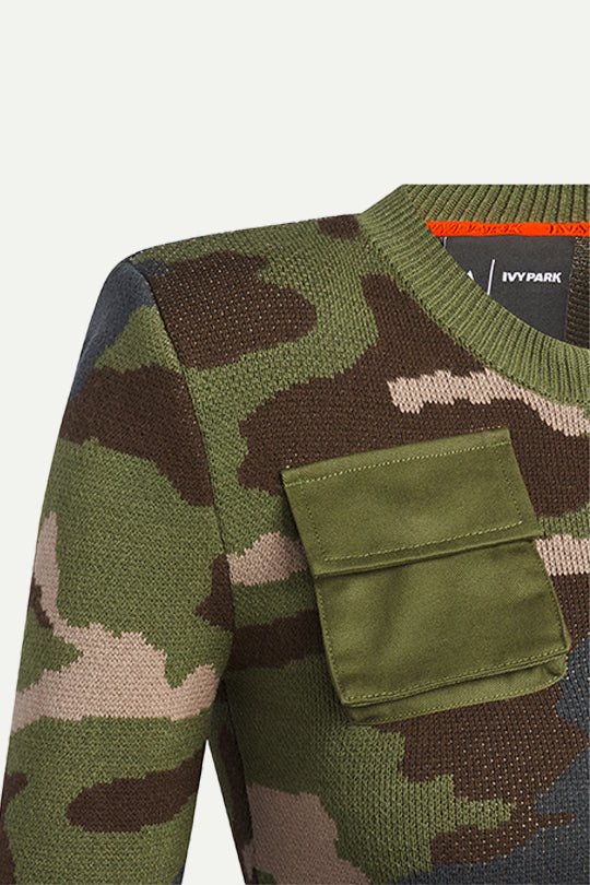 ג'קט עם כריות כתפיים Ivp Rib Ls T בהדפס צבאי - Adidas