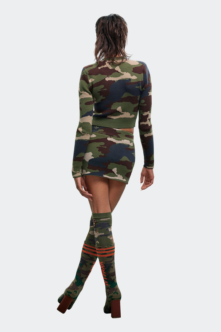 ג'קט עם כריות כתפיים Ivp Rib Ls T בהדפס צבאי - Adidas