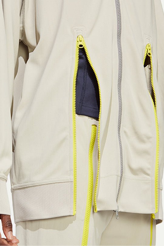 ג'קט מרוכסן Asmc TR Top בצבע בז' - Adidas Stella