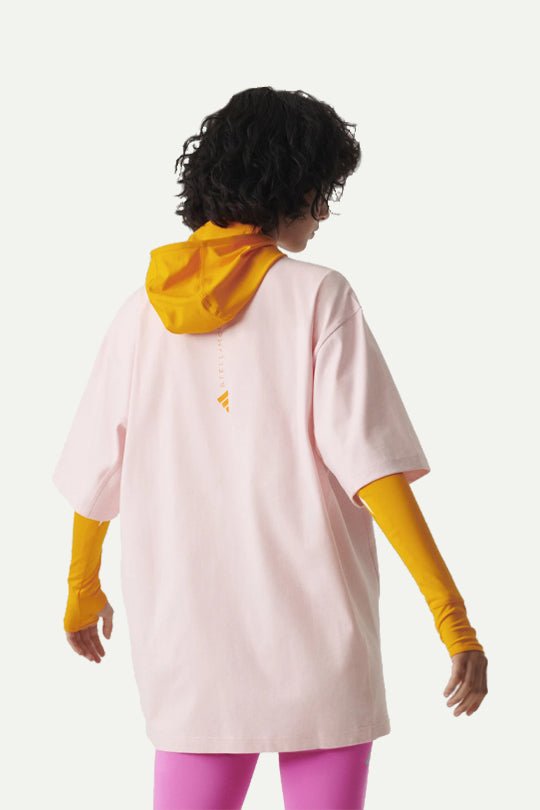 טי שירט אוברסייז קצרה Asmc T-shirt בצבע ורוד - Adidas Stella