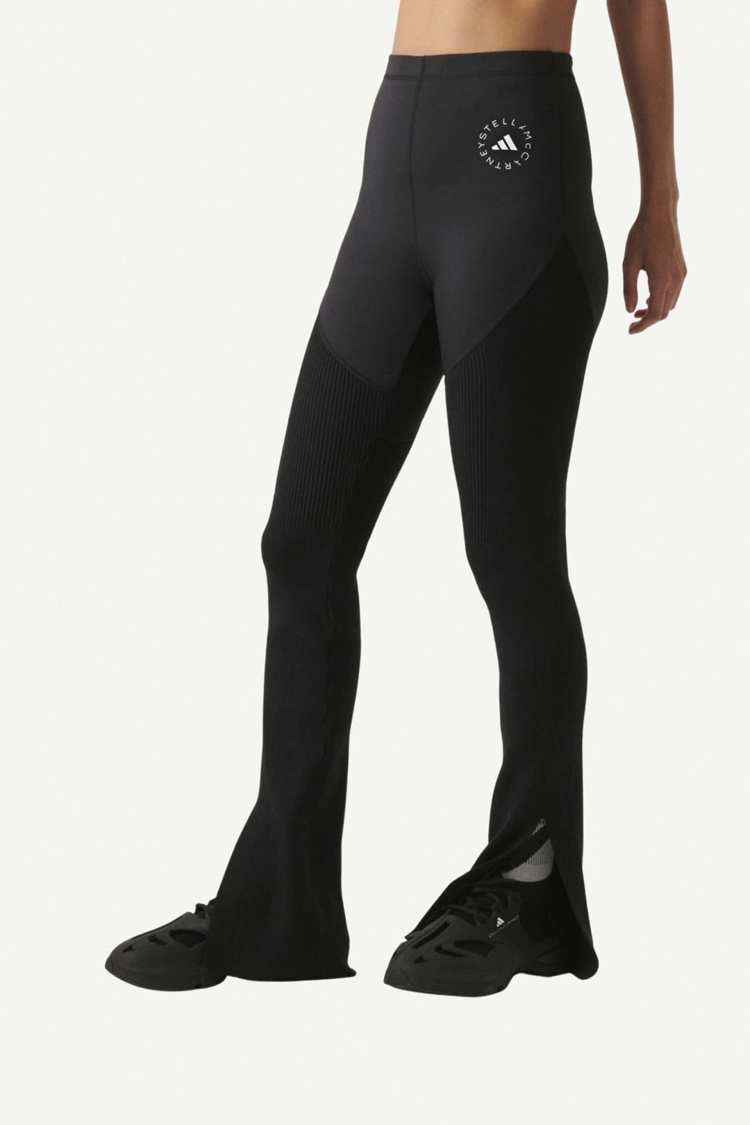 טייץ יוגה מתרחב Asmc בצבע שחור - Adidas Stella