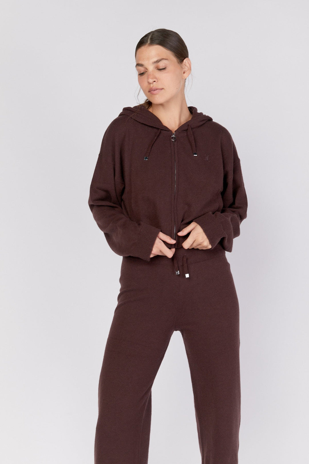 קפוצ'ון Boxy בצבע חום - Juicy Couture