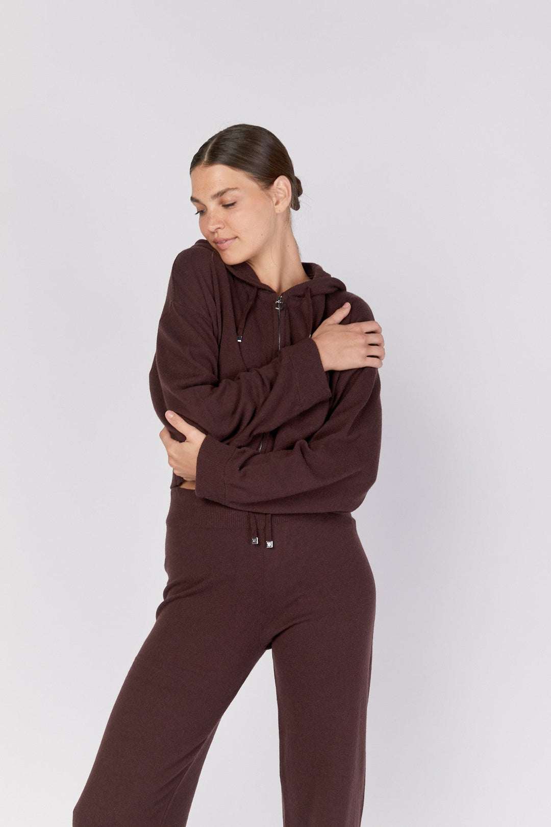 קפוצ'ון Boxy בצבע חום - Juicy Couture