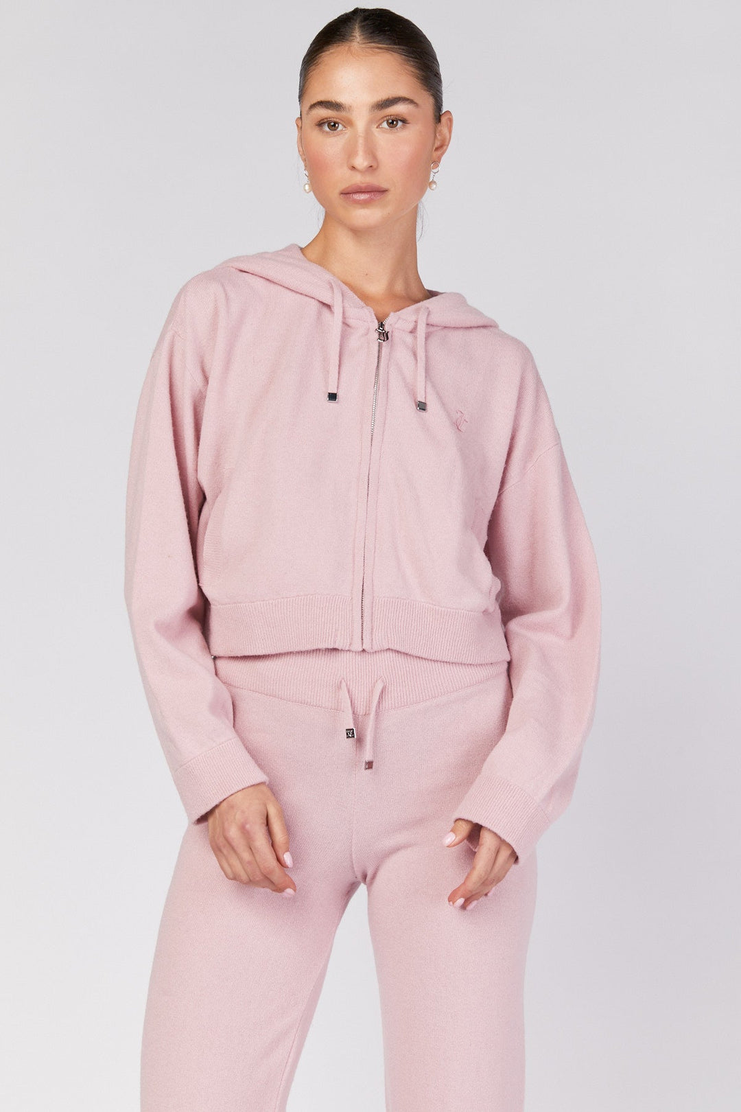 קפוצ'ון Boxy בצבע ורוד - Juicy Couture