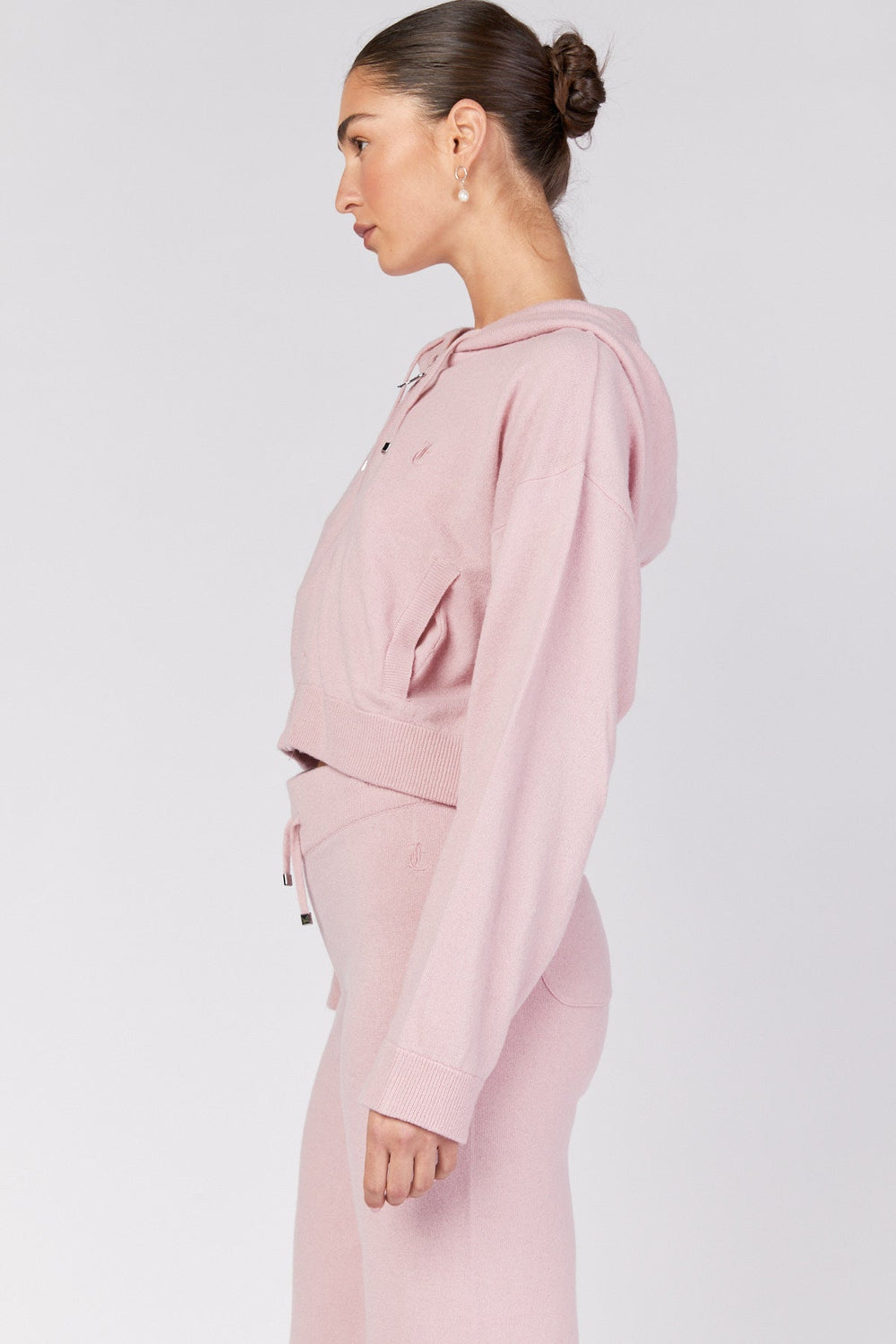 קפוצ'ון Boxy בצבע ורוד - Juicy Couture