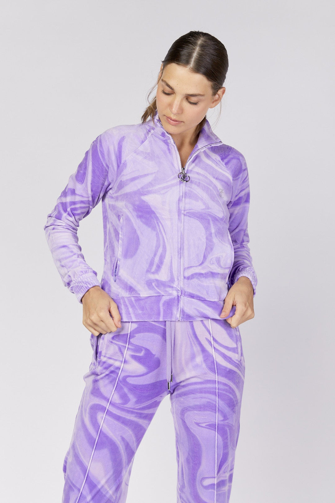 קפוצ'ון D Diamante בצבע סגול - Juicy Couture