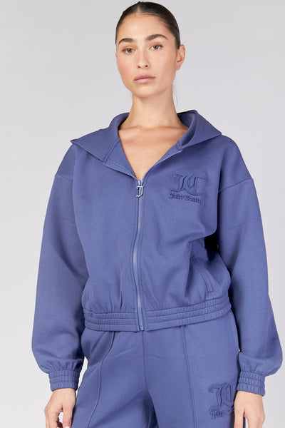 קפוצ'ון Neoprene בצבע כחול - Juicy Couture