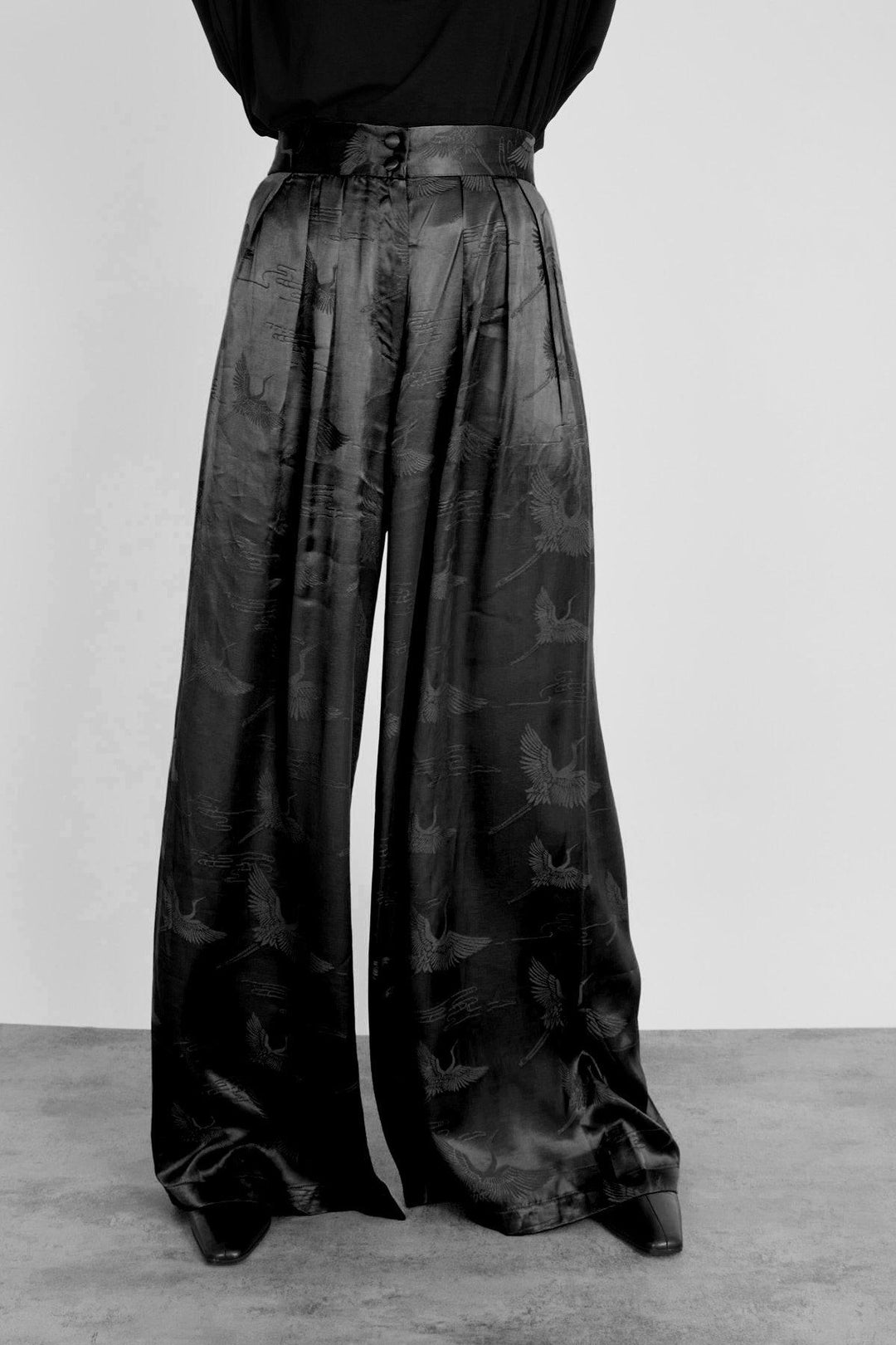מכנסי אדיסון בצבע שחור - Sabina Musayev