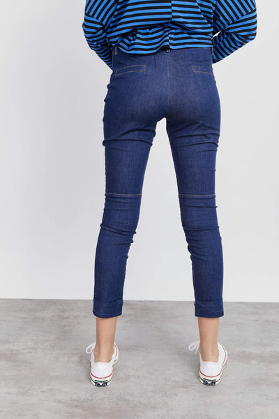 מכנסי אלכסון ג'ינס כחול - Tami Chomsky