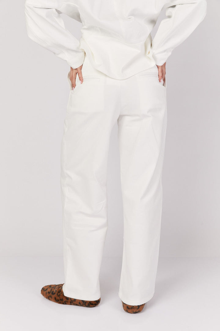 מכנסי אסינה בצבע לבן - Moi Collection