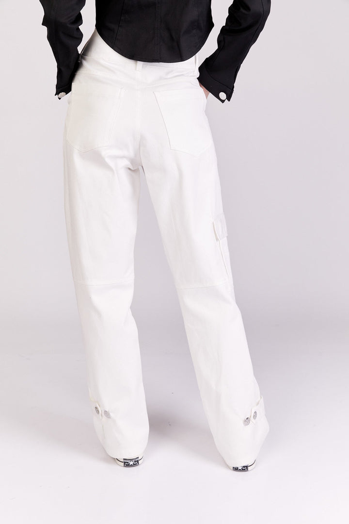 מכנסי Bow בצבע לבן - Razili Studio